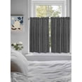 thumbnail image 3 of Vintage Black Bathroom Window Curtain, Country Farmhouse Plants Tree Pattern Light Filtering Coffee Kitchen Curtains, Bedroom Living Room Curtains 2 Panel 84"x45", 3 of 6