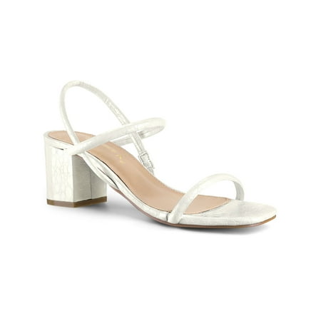 

Allegra K Women s Sandals Chunky Heels Open Toe Ankle Strap Sandals