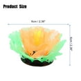 thumbnail image 2 of Unique Bargains Aquarium Simulation Coral Aquatic Plant Silicone Fluorescent Coral Glow Ornaments Fish Tank Orange, 2 of 6