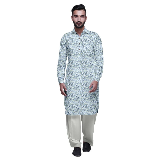 Atasi Kurta-Pyjama Pathani Indien pour Hommes Tenue de Fête Kurta-Pyjama pour Hommes