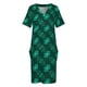 thumbnail image 4 of Diseños de jefe cuadrado: vestido de noche con bolsillo de ante azul verdoso vestidos de mujer para eventos especiales, 4 of 7