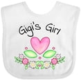 thumbnail image 3 of Inktastic Gigi's Girl- Heart Flowers Girls Baby Bib, 3 of 4