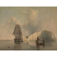 thumbnail image 3 of Edward William Cooke 18x15 Black Modern Framed Museum Art Print Titled - Off the Needles, Isle of Wight (1845), 3 of 5