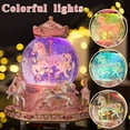 thumbnail image 5 of LOVE FOR YOU Gift Wrapped Carousel Horses Music Box Color Changing LED Lights Musical Snow Globe Unicorn for Women Kids Girls Mom Daughter Granddaughter Mothers Day Birthday Gifts You Are My Sunshine, 5 of 7