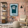 thumbnail image 2 of Jason Kelce Philadelphia Eagles Home Jersey Framed Art Print, 2 of 2