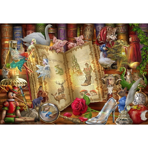 Famous Fairy Tales Jigsaw Puzzle 100 Piece by Vermont Christmas Company