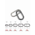 thumbnail image 3 of 5pc Oval Spring O Ring Openable Leather Bag Handbag Strap Buckle Connect Keyring Pendant Key Dog Chain Snap Clasp Clip Carabiner, 3 of 9