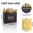 Jaywayang 100th Birthday Black AIF4 Large Gift Bag with Tissue Paper