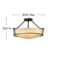 thumbnail image 7 of Hinkley Lighting - Hathaway - 20.75 Inch 48W 1 LED Large Semi-Flush Mount, 7 of 7
