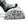 thumbnail image 5 of Floral Foot Rest, Soft Pastel Colored Hand Drawn Abstract 5 Petal Flowers and Wild Herbs Design, Non-Slip Backing Adjustable Ergonomic Memory Foam Leg Support for Office, Multicolor, by Ambesonne, 5 of 5