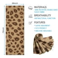 thumbnail image 2 of Leopard Pattern Hot Yoga Mat Towel Non Slip for Hot Yoga - Quick-Drying Yoga Mat Cover with 4 Corner Pockets with Travel Bag - Hot Yoga Towel Non Slip 74"x26", 2 of 6