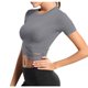 thumbnail image 1 of Blusas de manga corta holgadas para yoga, blusas informales transpirables con cuello redondo, 1 of 1