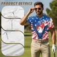 thumbnail image 5 of Aplkyhs 250th Anniversary Matching Golf Shirts for Couple His and Hers Golf Shirts Matching 4-Way Stretch Mens Hawaiian Shirt Golf Accessories for Men for Tennis Butterfly, 5 of 6