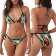 thumbnail image 3 of Balery Cool Camel Oasis Vibes Pijama Estampado Bikini de Dos Piezas para Mujer - Conjunto de Bikini Ajustable Sexy y Cómodo para Playa, 3 of 6