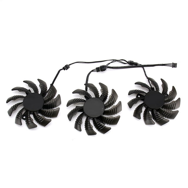 Ventilador de refrigeración para tarjeta gráfica GTX970, 3 pines, PLD08010S12H, 75 mm, para tarjeta gráfica GV-N970WF3OC-4GD GTX970.