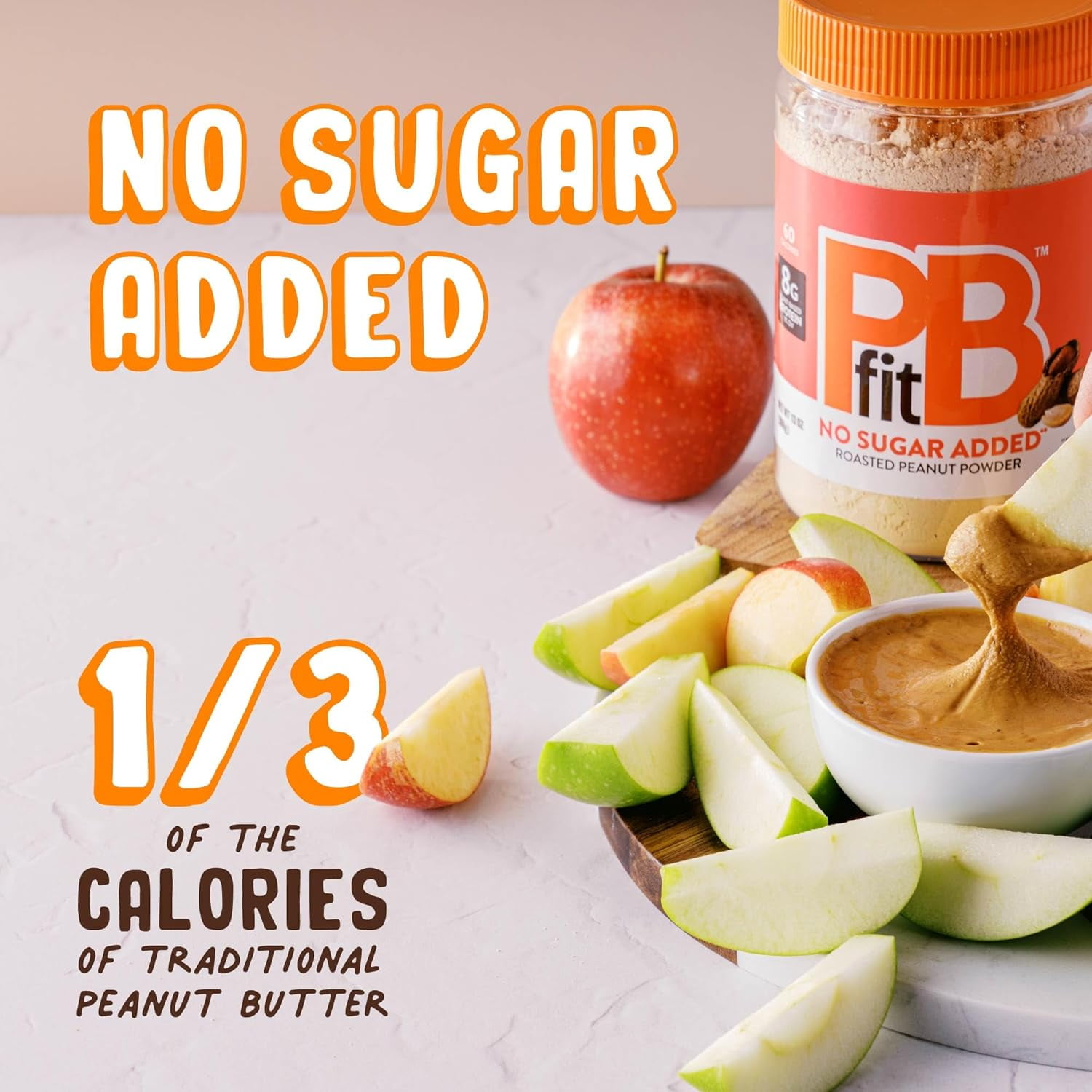 Pack of 6, Pb Fit Sugar-Free Peanut Butter Powder, 13 oz