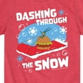 thumbnail image 3 of SpongeBob SquarePants - Dashing Through The Snow - Toddler And Youth Short Sleeve Graphic T-Shirt, 3 of 6