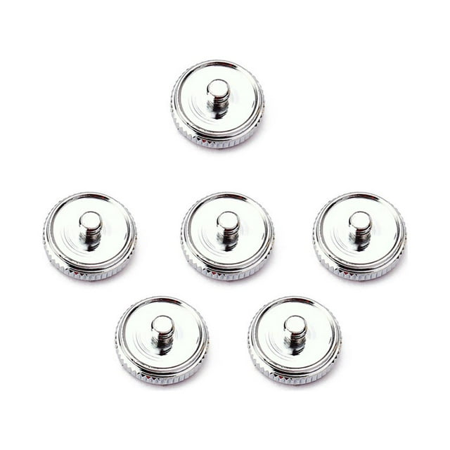 6 Pieces Saxophone Buttons Trumpet Decorative Golden Silver Key Button Professional Smooth Surface Metal Stone Repairing Part Decoration Keys Silver