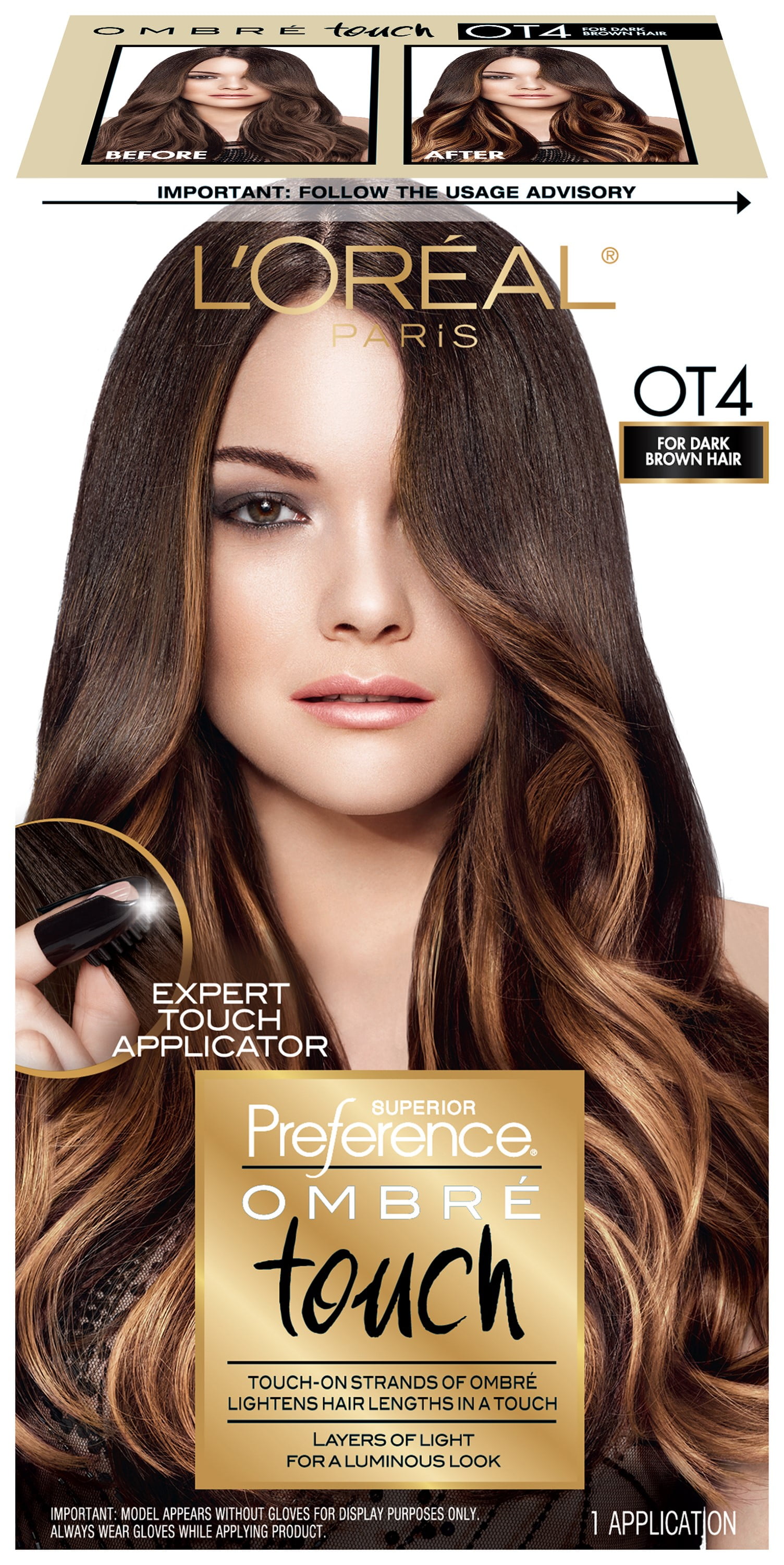 L'Oreal Paris Superior Preference Ombre Touch Hair Color, Dark Brown