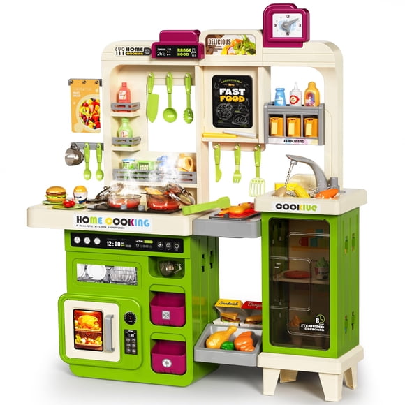 Set de cocina Pupu Pig Kids con estufa, parrilla, fregadero y accesorios