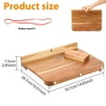 thumbnail image 2 of LINFANG Wooden Adaptive Cutting Board With Spike Smooth Surface Handicapped Kitchen Board With Anti Slip Bottom for Vegetable Fruit Meat, 2 of 9