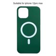 thumbnail image 1 of Funda de teléfono Funda de silicona para teléfono Protector móvil a prueba de polvo a prueba de agua, Reemplazo para iPhone 12pro max, Verde seitruly EL001262-17, 1 of 2