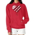 thumbnail image 4 of Women's G-III 4Her by Carl Banks  Red Cincinnati Reds Heart Fleece Pullover Hoodie, 4 of 5