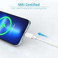 thumbnail image 5 of Quntis Charger Cord 3 Pack 6ft,Fast Charging Cables Compatible with iPhone 15 14 13 12 Pro Max XR X - White, 5 of 8