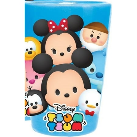 Blue Ceramic Glass - Tsum Tsum Many Heads Ceramic Collector Glass, Blue