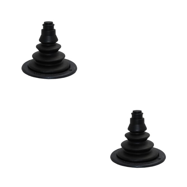 Kenally Cone Grommet Plastics Craftsmanship Outdoor Fishing Wire Grommets Upgraded Cover Cable Equipment Protector Drilling Fittings Negro 2piezas