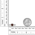 thumbnail image 5 of Gem Stone King 925 Sterling Silver Red Garnet Engagement Ring for Women (1.32 Cttw, Gemstone Birthstone, Round Cut 6MM, Gemstone Birthstone, Available in Size 5, 6, 7, 8, 9), 5 of 6