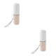 thumbnail image 4 of Moyic Estuche para cepillos de Recipiente para de Soporte para cepillos de de plástico bicolor con tapa Rosa y blanco 2piezas, 4 of 6