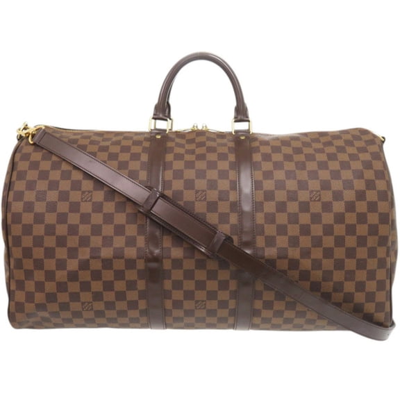 Pre-Owned Louis Vuitton Keepall Bandoulire 55 Damier N41414 Boston Bag LV 1222 LOUIS VUITTON