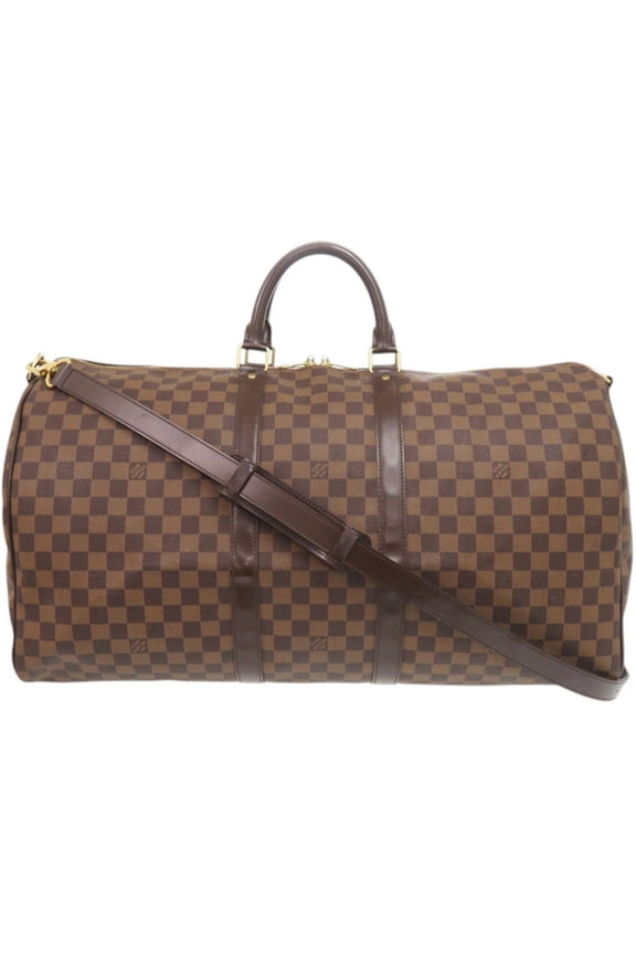 Pre-Owned Louis Vuitton Keepall Bandoulire 55 Damier N41414 Boston Bag LV 1222 LOUIS VUITTON