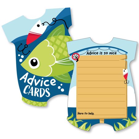 Big Dot of Happiness Let s Go Fishing - Baby Bodysuit Wish Card Fish Themed Baby Shower Activities - Shaped Advice Cards Game - Set of 20 price history on PriceWatchPro