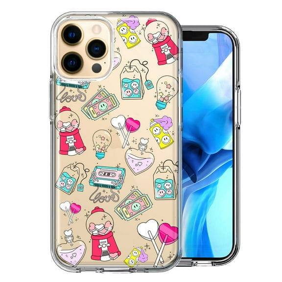 MUNDAZE for Apple iPhone 11 Pro Max Valentine's Day Candy Feels like Love Hearts Double Layer Phone Case Cover