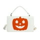 thumbnail image 2 of Bolso de Mano con Forma de Calabaza de Halloween | Bolso Bandolera para Fiestas | Piel Sintética Blanca | 20,5 X 12 X 7 Cm | Diseño Festivo de Calabaza, 2 of 6