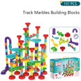 thumbnail image 1 of Bloques de construcción de pista de Catapulta de canicas, Cuentas deslizantes, juguetes educativos, regalo para niños, bolas de carrera, juego de carreras de pista de mármol, 1 of 4