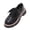 Black, variant on Womens Lace Up Flats Round Toe British Style Shiny Leather Casual Loafers Shoes Black Size 36 Eu 5.5 Us 23Cm/9.06In