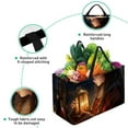 thumbnail image 3 of Christmas Large Capacity Reinforced Oxford Cloth Storage Bin - Reusable, Foldable Picnic Baskets, Decorative Box, and Tote Bag, 3 of 7