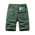 thumbnail image 2 of AXXD Shorts Men Clearance Summer Cargo Shorts Running Shorts Multiple Pockets Elastic Waist Cotton Hiking Shorts Father's Day Gift, 2 of 5