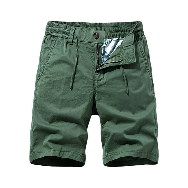 COM1950s Shorts pour Hommes, Shorts Cargo pour Hommes, Shorts Cargo pour Hommes, Shorts de Course pour Hommes avec Multiples Poches Utilitaires, Taille Élastique, Shorts de Randonnée en Coton, Shorts Cargo pour Hommes, Shorts Cargo pour Hommes