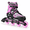 Pink-Medium - Big Kid (1-4 US), variant on Adjustable Inline Skates For Adults With Full Light Up Wheels