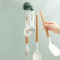 Kaloaede Kitchen Utensil Hanger with 6 Hooks Shaped Under Cabinet ...