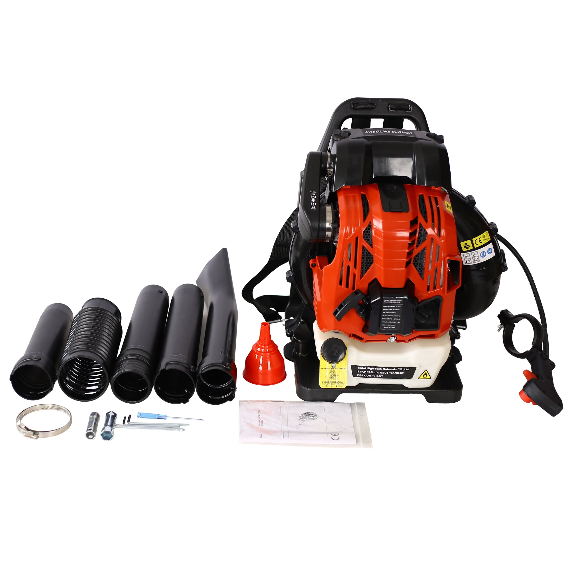 SESSLIFE Backpack Gas Powered Leaf Blower, 76CC 4 Stroke, EPA Passed, TE2785