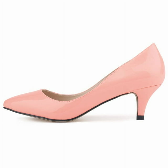 Ladies Pointed Candy-Colored Low-Cut Pumps Shoes for Women Girls