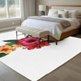thumbnail image 5 of 8x10 Area Rugs for Living Room, Pink Red Yellow Hibiscus Non Slip Area Rugs for Kitchen Bedroom Entryway, Farmhouse Tropical Floral Washable Carpet Runner Rug Floor Mats for Bedroom Home Decor, 5 of 9