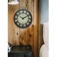 thumbnail image 2 of Infinity Instruments 3D Plastic 12" Indoor Wall Clock with 3D Numbers, Silent Movement, Black, 2 of 7
