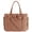 Brown, variant on Lightweight Crush Bow Tote Bag For Women, Puffy Quilted Shoulder Bag,Stylish Handbag for Work, Travel, Beach, Shopping