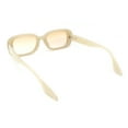 thumbnail image 4 of Whimsical Pop Color Oval Rectangle Mod Sunglasses Beige - Orange, 4 of 4